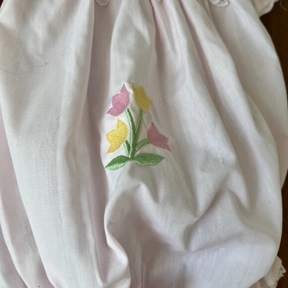 Vintage Alexis Lace Ruffle Tulip Bubble Romper - Picture 2 of 8